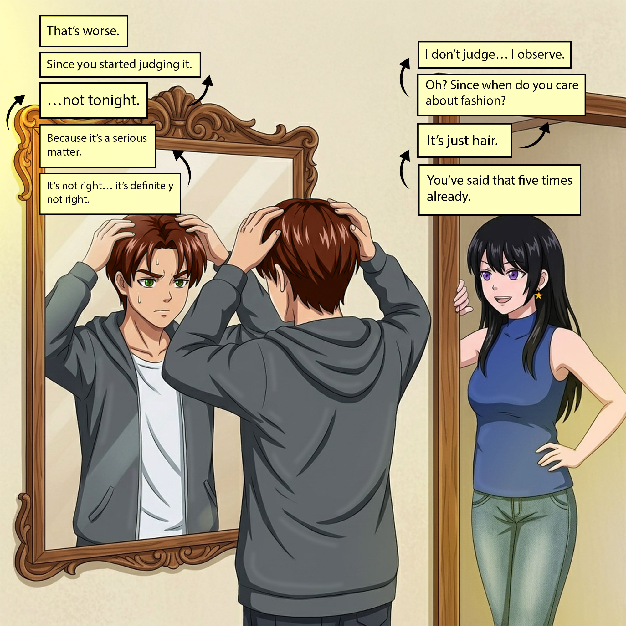 Scene Illustration And Penals